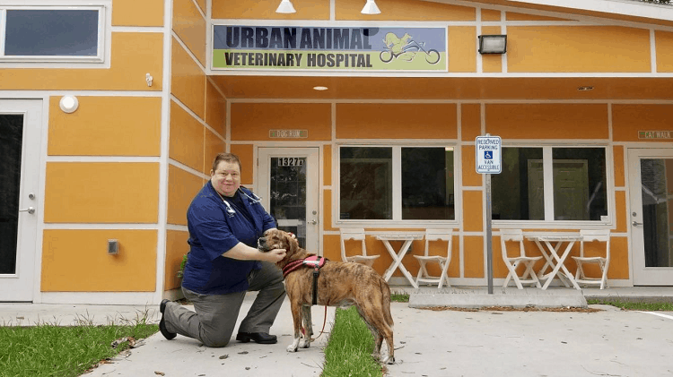 Dr. Hilary Granson and Gus at Urban Animal